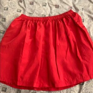 Red skirt